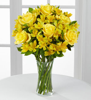 Citrus Burst Bouquet with Vase