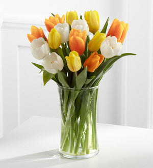 Bright Smiles Tulip Bouquet - 15 Stems