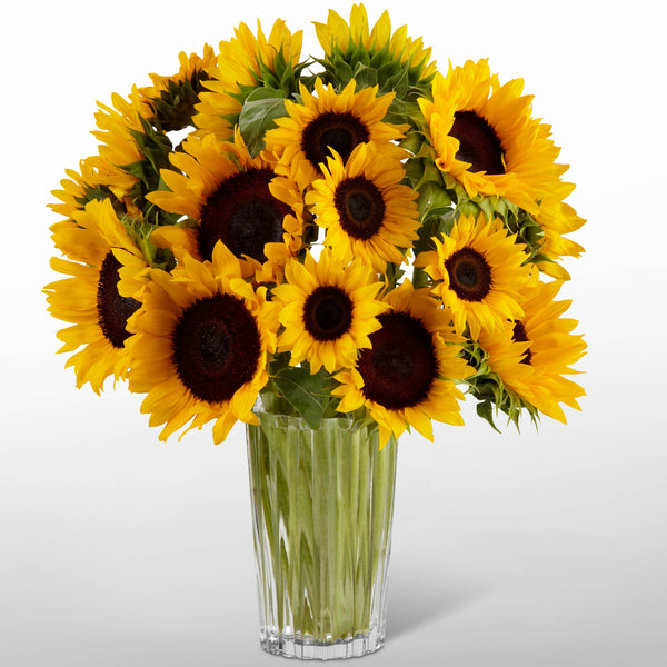 Golden Sunflower Bouquet by Vera Wang