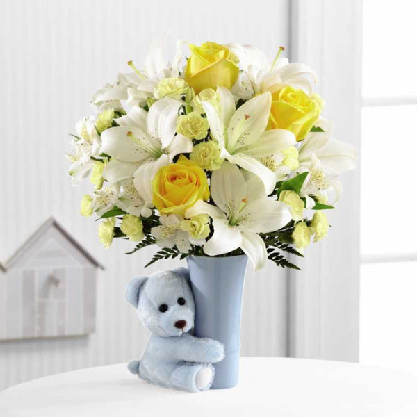 Baby Boy Big Hug Bouquet