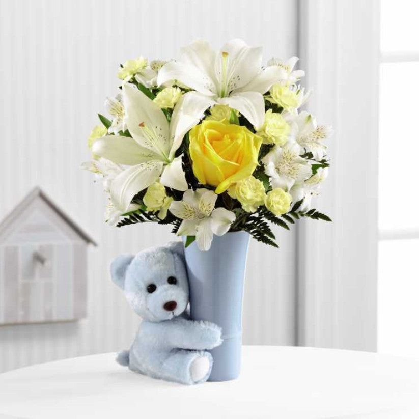Baby Boy Big Hug Bouquet