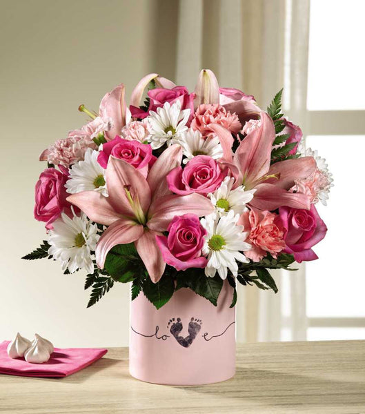 Tiny Miracle New Baby Girl Bouquet