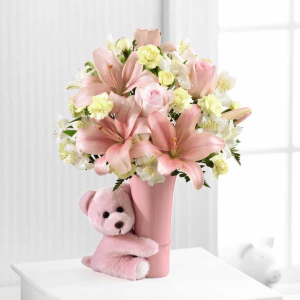Baby Girl Big Hug Bouquet