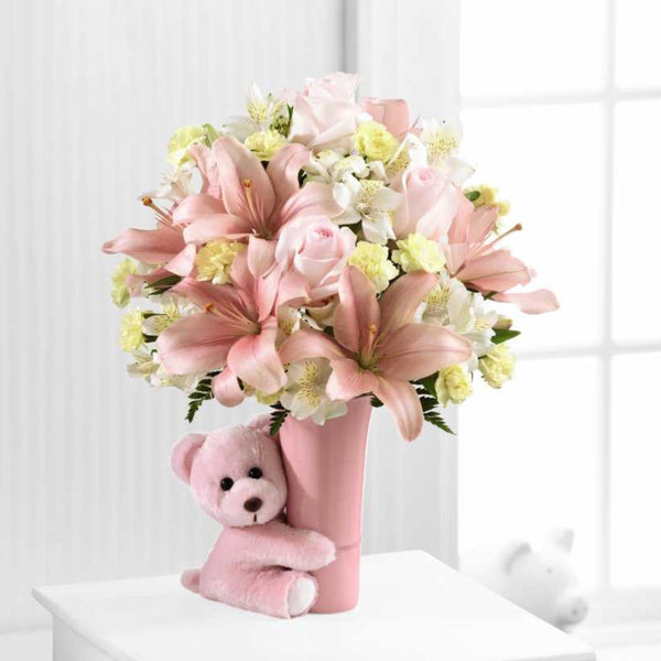 Baby Girl Big Hug Bouquet