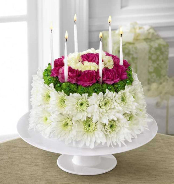 Wonderful Wishes Floral Cake