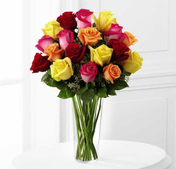 Bright Spark Rose Bouquet