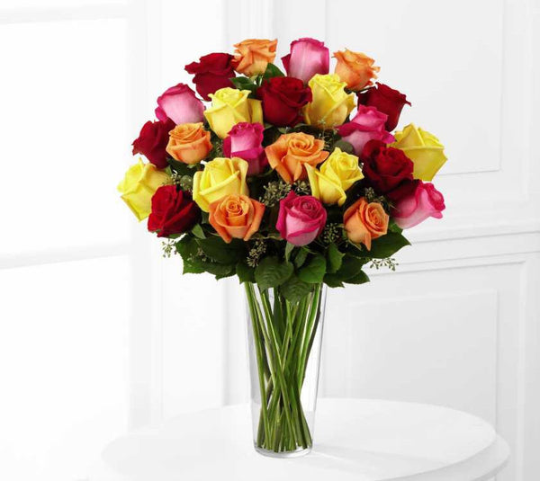Bright Spark Rose Bouquet