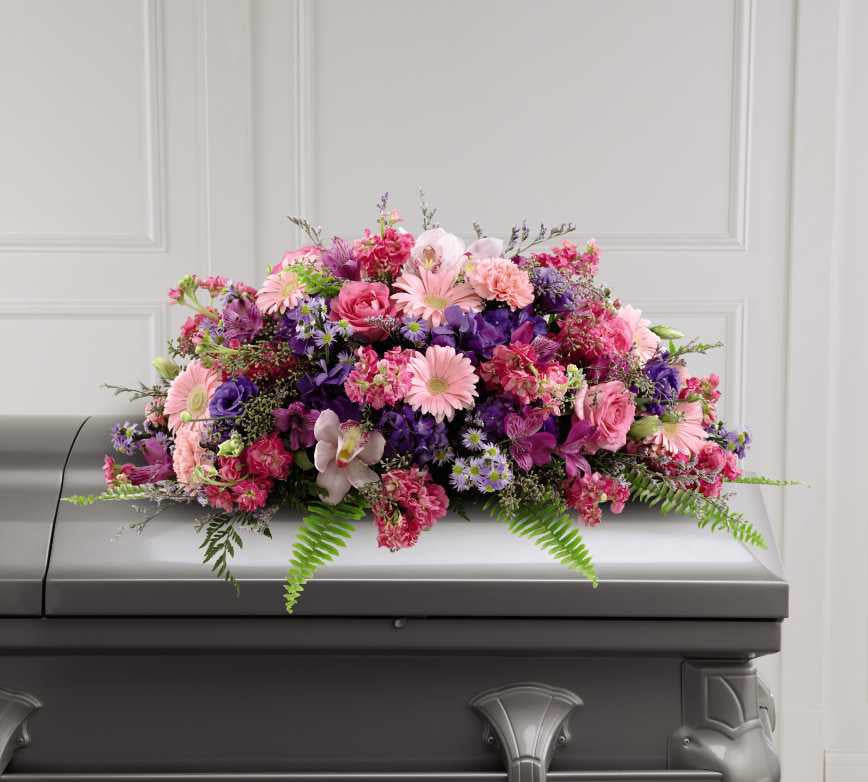 Glorious Garden Casket Spray