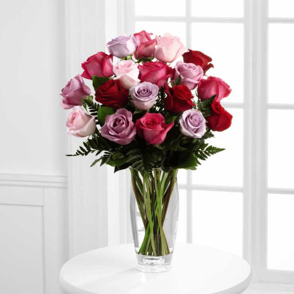 Captivating Color Rose Bouquet by Vera Wang