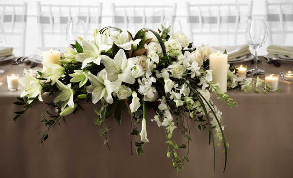 White Linen Arrangement