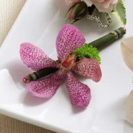 Pink Mokara Boutonniere
