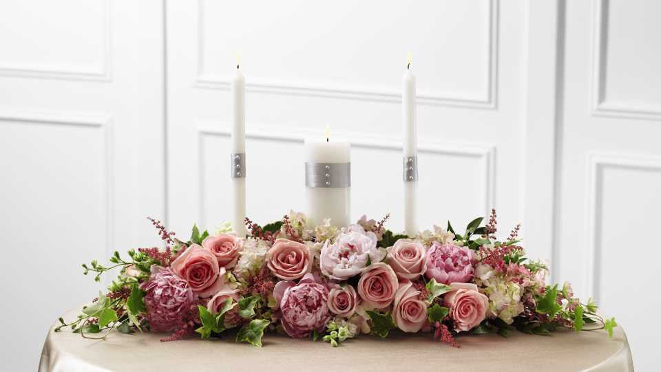 Worldwide Romance Unity Candle Arrangement