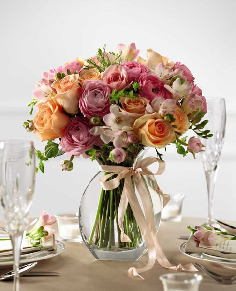 Peach Silk Arrangement