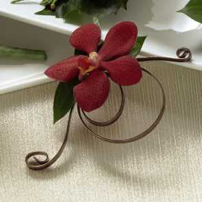 Red Mokara Boutonniere