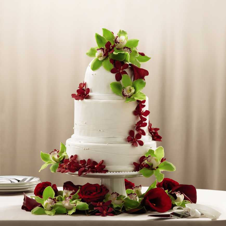 Elegant Orchid Cake Dcor