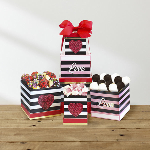 Sweet Romance Valentine Candy Tower