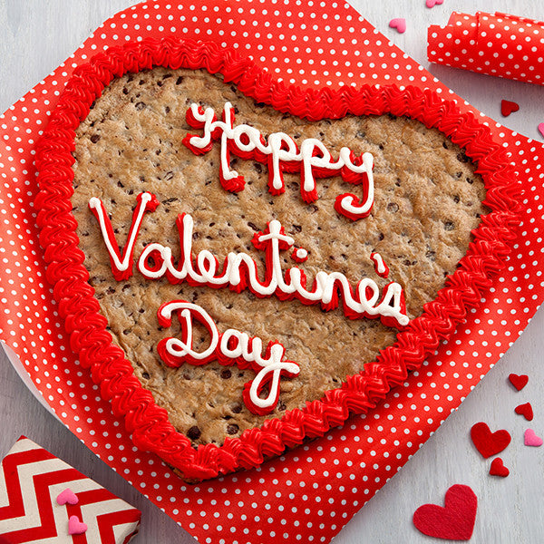 Mrs. Fields Happy Valentine's Day Heart Shaped Cookie Cake