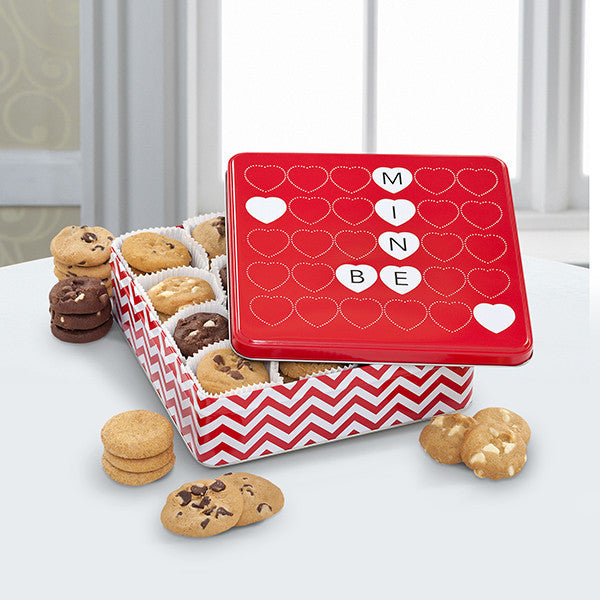Mrs. Fields Happy Valentine's Day Tin- 60 Nibblers