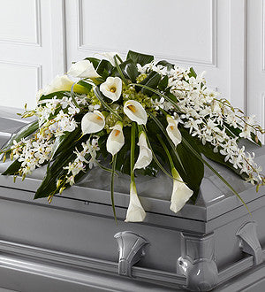 Angel Wings Casket Spray