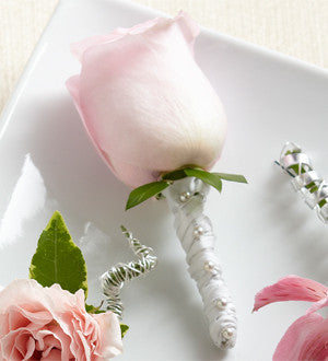 Pink Rose Boutonniere