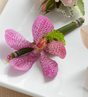 Pink Mokara Boutonniere