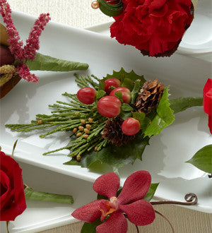 Red Berry Boutonniere