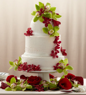 Elegant Orchid Cake Dcor