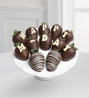 Chocolate Dip Delights Berry Gram for Mom Real Chocolate Covered Strawberries - 12 pc