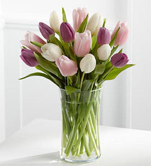Painted Skies Tulip Bouquet - 15 Stems