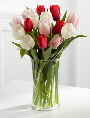 Here in My Heart Tulip Bouquet - 15 Stems