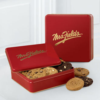 Mrs. Fields Classic Tin with One Dozen Assorted Cookies